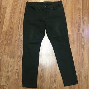 Seven7 // Green Moto Skinny Pants